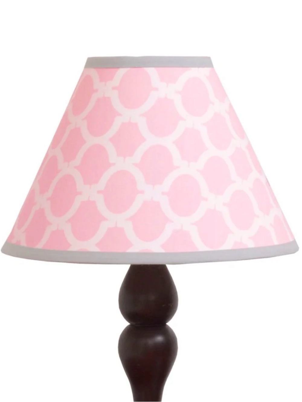 New Pink & Grey Moroccan trellis arabesque pattern Lamp Shade Baby Nursery Uno